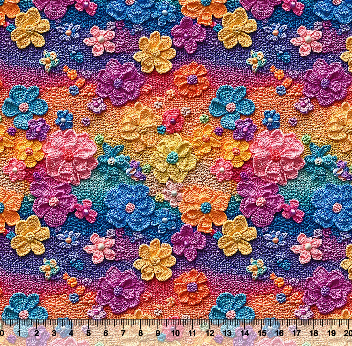 Tricoline Digital Trico Floral 01 3D 96733