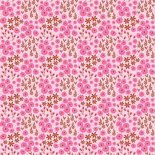 Mini Flores 2016 Var02 fundo rosa bebe