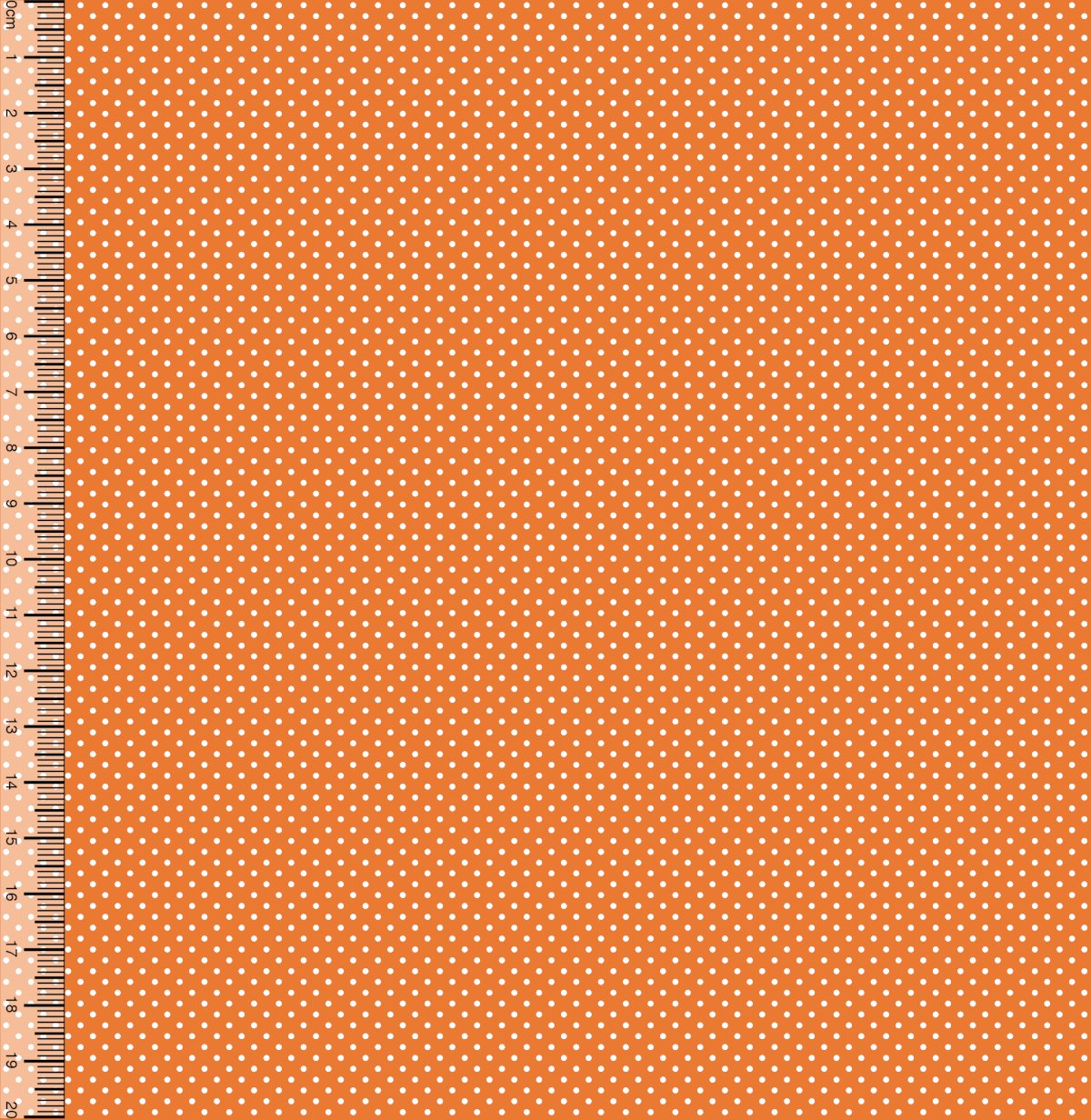 Tecido Tricoline Bolinha Micro Laranja 99323-1038