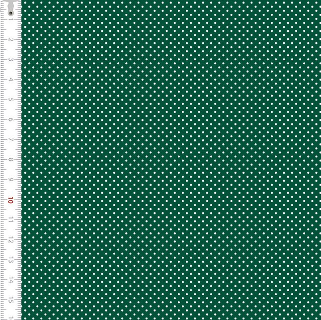 Tecido Tricoline Bolinha Micro Verde Garrafa