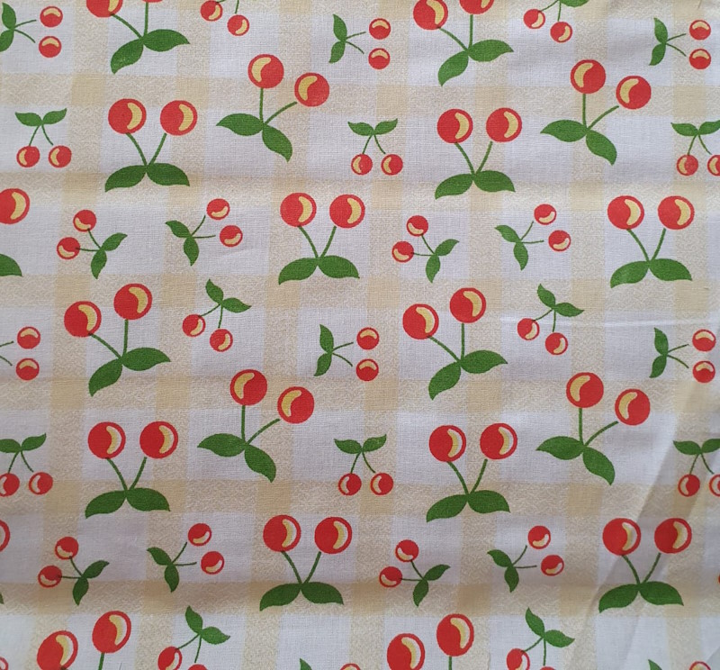 Tecido Tricoline Cereja Candy Color 2 amarela