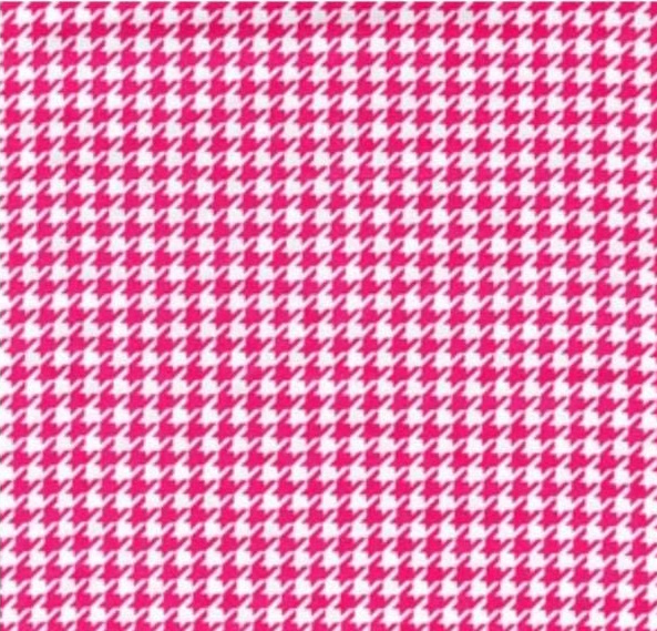 Tecido Tricoline Pied De Poule Rosa - All Magazine - Loja Online