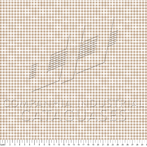 Tecido Tricoline Xadrez Pequeno Kaki 06906-328