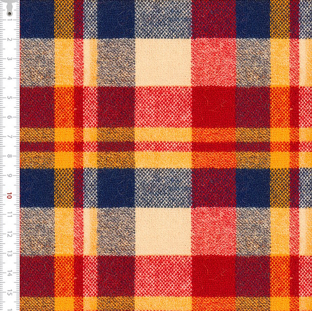 Tricoline Festa Junina Xadrez Marinho e Vermelho 9050V466