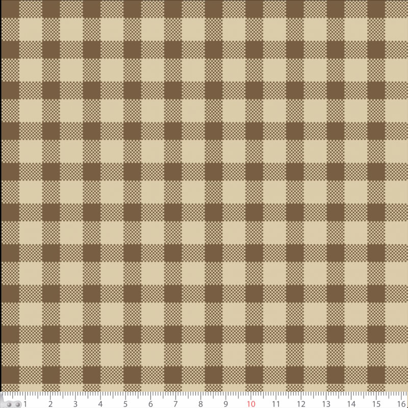 Tricoline Xadrez Bege 1361 Var21